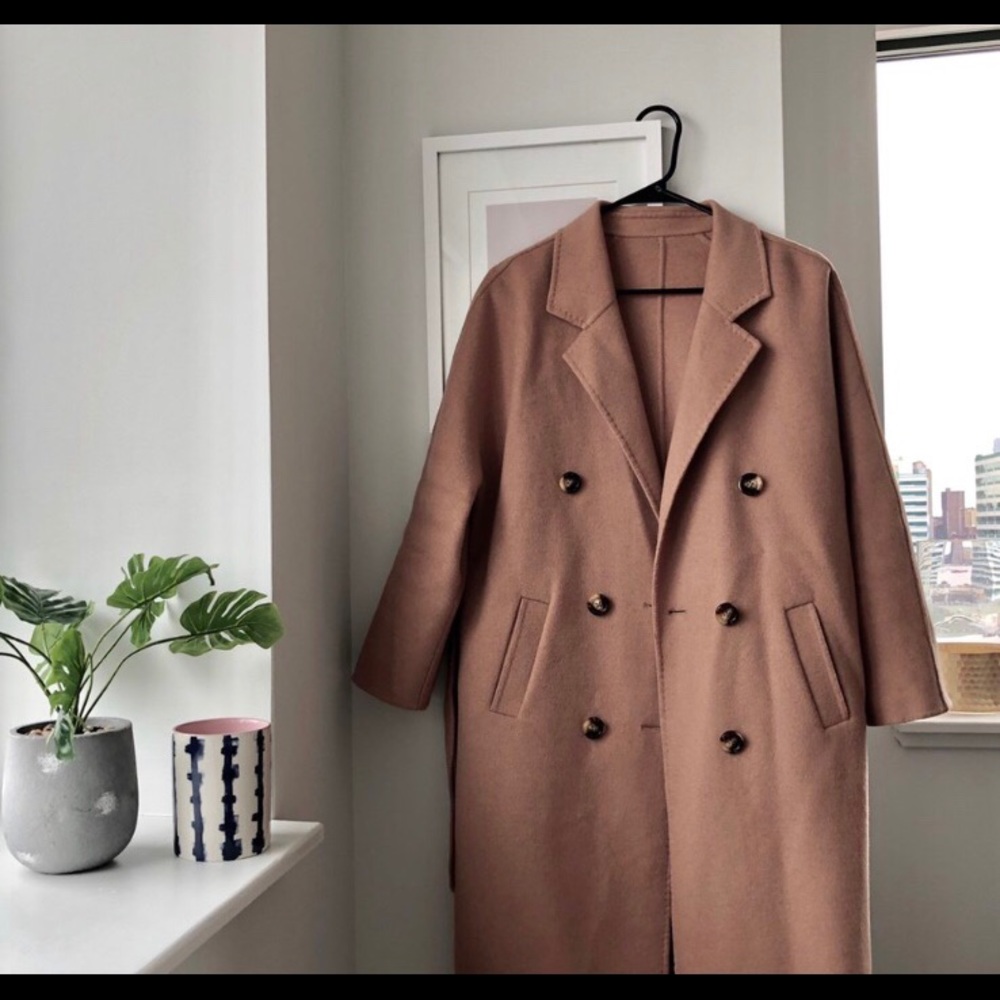 Genuine wool camel / tan coat